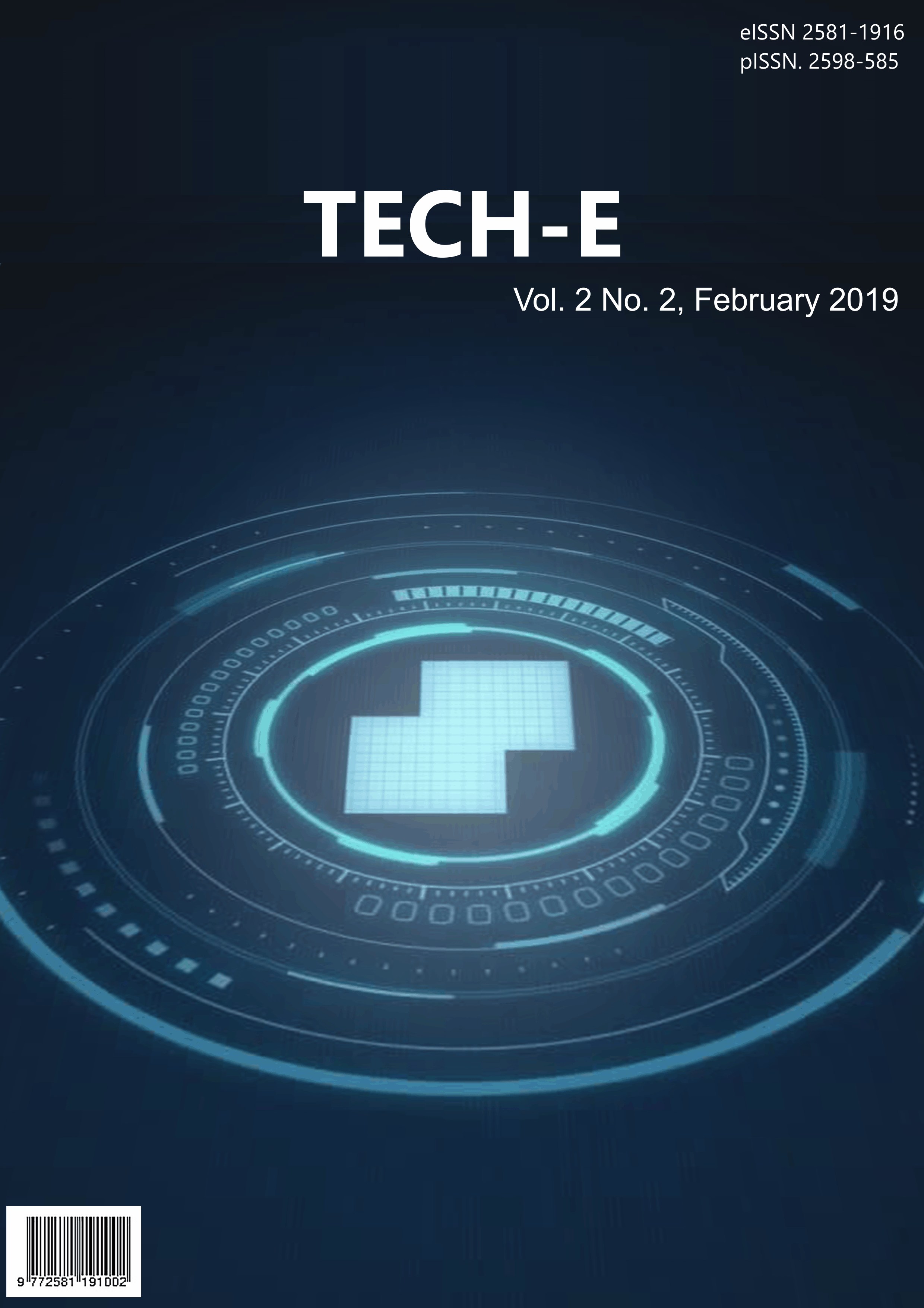 					View Vol. 2 No. 2 (2019): Tech-E
				