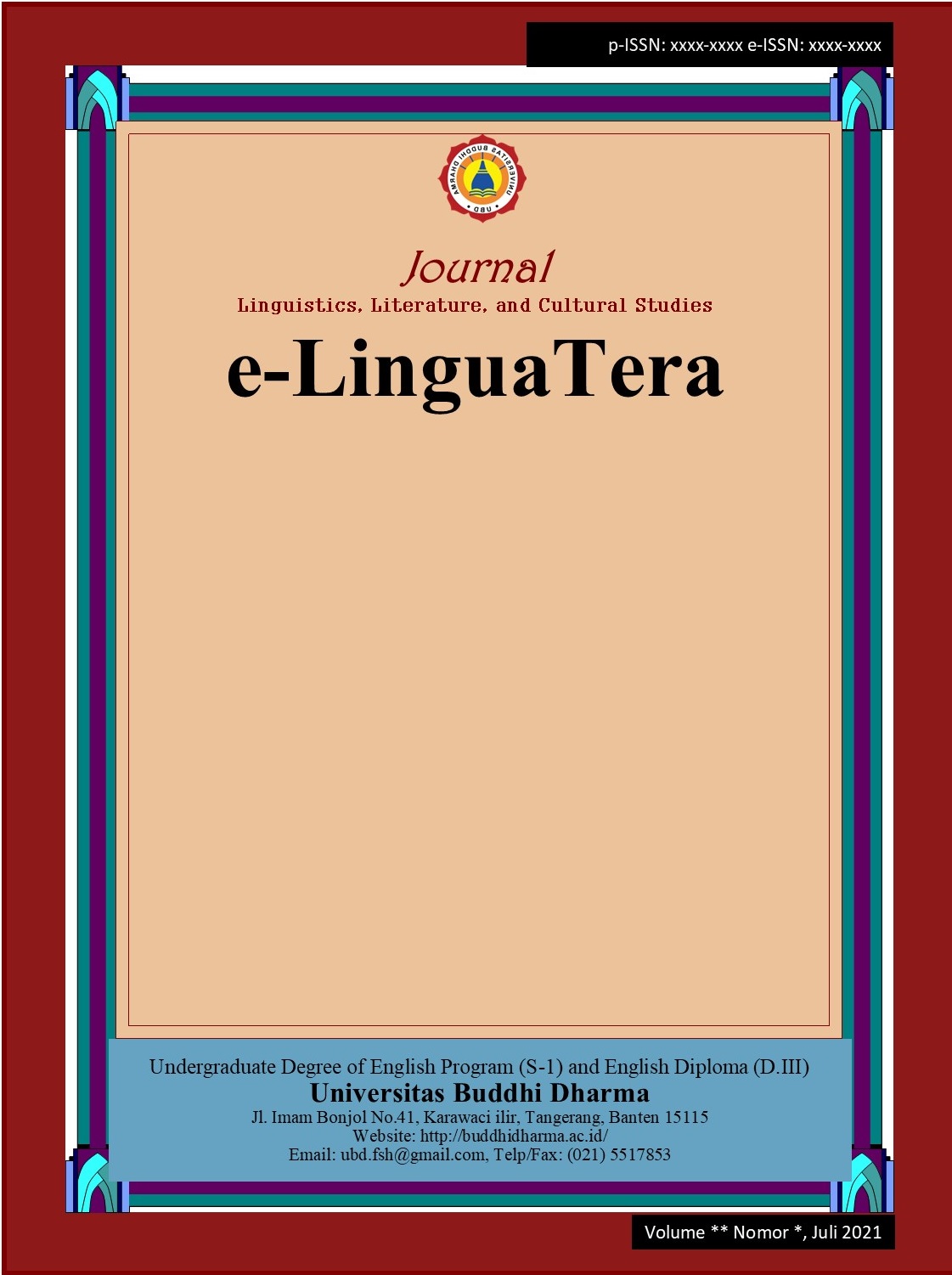 e-LinguaTera: Journal of Linguistics, Literature, and Cultural Studies